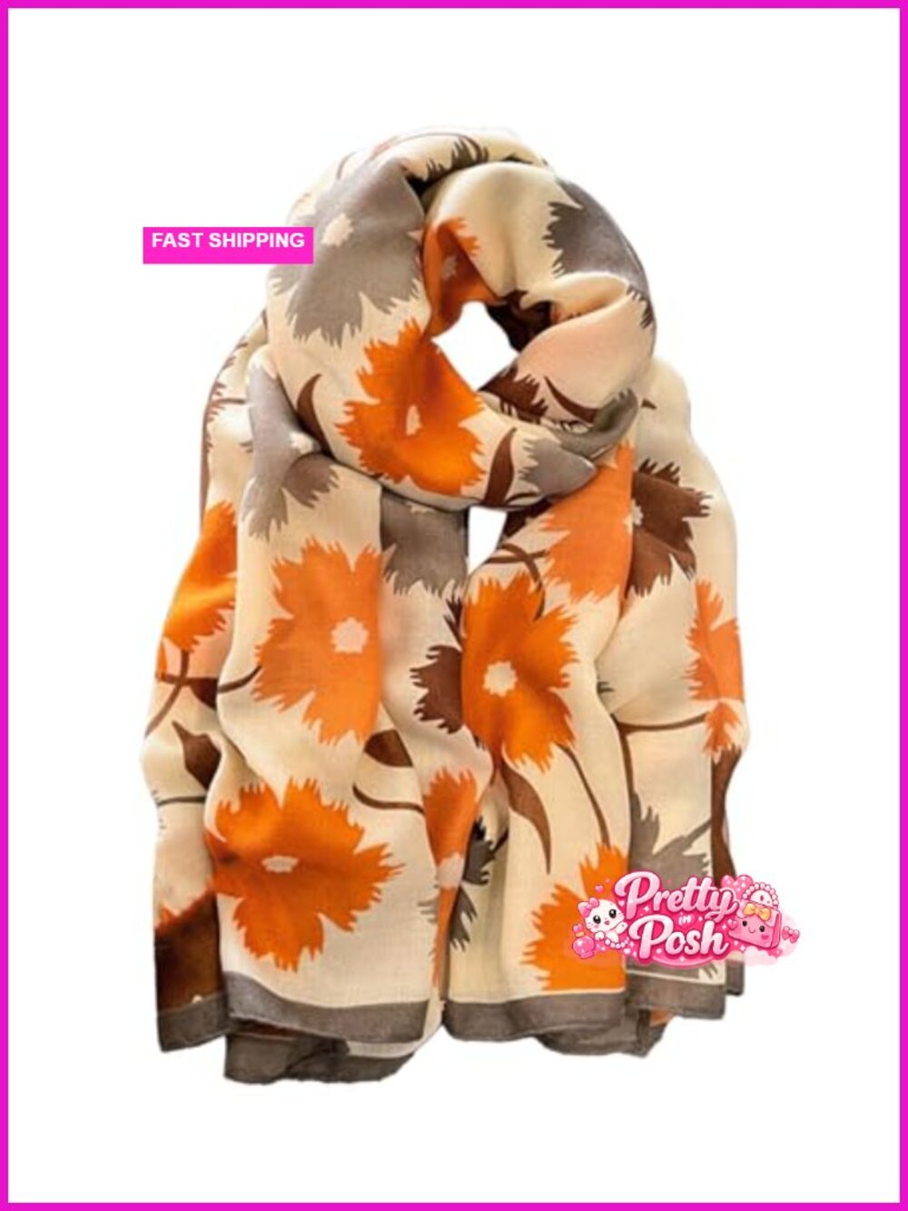 Cotton Blend Geometric Print Shawl Wrap Oversized Women's Scarf